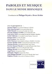 Paroles et musique dans le monde hispanique