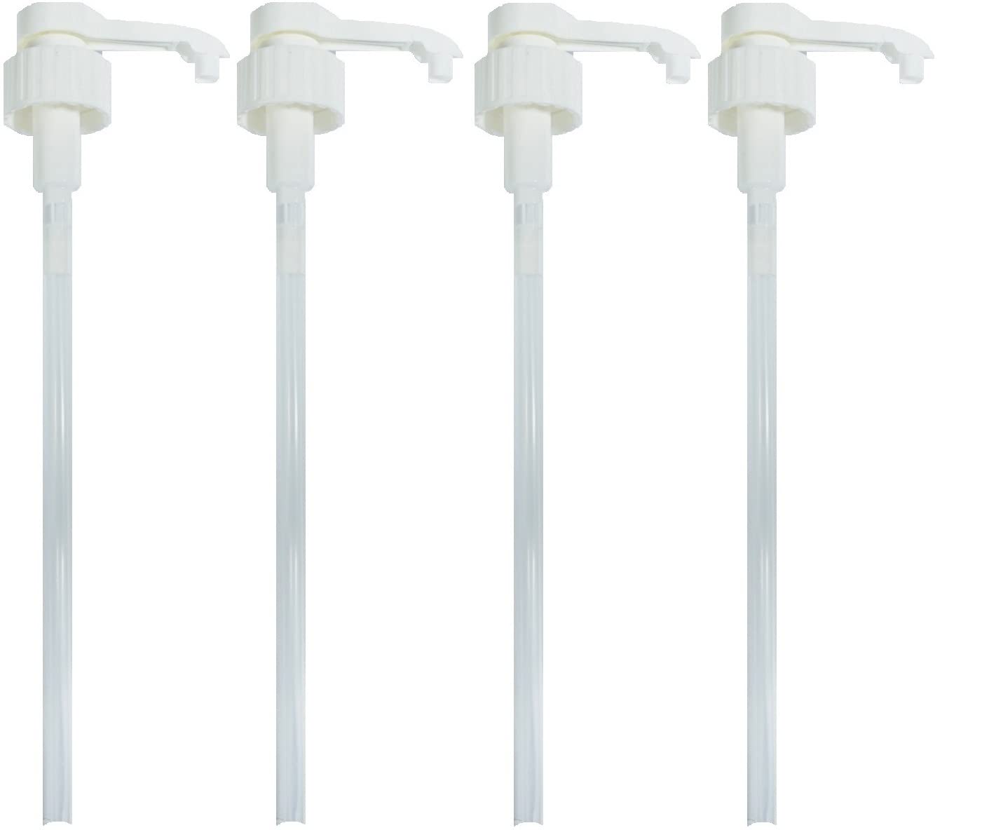 Gunky Monkey 5L Pump Dispenser for 5 Litre Container. 38mm Screw Top Pump Dispenser. 4ml Dose Ideal for Hand Sanitiser, Antibacterial Soap, Shampoo. Pelican Pump with long Tube. Twist Lock. PACK OF 4