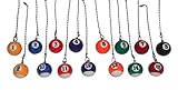 WeeZ Industries pool table Billiard Ball CEILING Fan Pull light chain (Assorted Colors)
