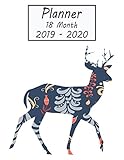 Planner 18 Month 2019 - 2020: Deer Weekly and Monthly Planner July 2019 - December 2020: 18 Month Agenda - Calendar, Organizer, Notes, Goals & To Do Lists by Petly Books