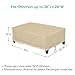 SunPatio Outdoor Ottoman Cover, Heavy Duty Waterproof Rectangular Coffee Table Cover, Patio Furniture Side Table Cover, All Weather Protection, 40