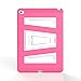 MoKo Case for iPad Air 2 - [Kickstand] Durable Hybrid Silicone + Hard Polycarbonate Kid Proof Extreme Duty [Shock-Absorption] with Foldable Stand Protective Cover for Apple iPad 6 9.7