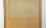 Funky Gadgets PVC Venetian Blind 165x150 Teak Wood Effect Easy Fit view 8