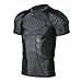 DGXINJUN Football Padded Compression Shirt Men Chest Rib Protector Shoulder Back for Adult Football Baseball Softball Rugby Basketball