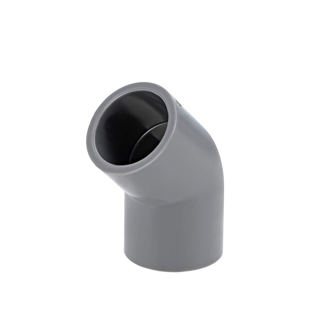 sourcing map PVC Pipe Fitting 45 Degree Elbow Gray 20mm Socket 5pcs