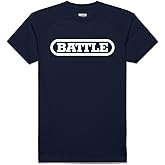 Battle Sports Performance T-Shirt, Short Sleeve, Big Logo, Athletic Fit (US, Alpha, XX-Large, Navy, Adult)