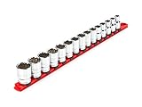TEKTON 1/2 Inch Drive 12-Point Socket Set, 15-Piece