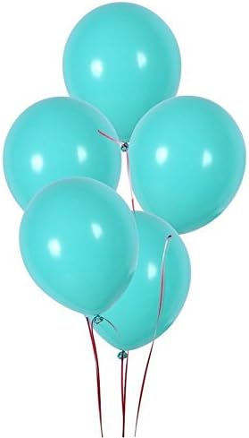 12 Inch Blue Balloons ,Blue Premium Latex Balloons Birthday Balloons Party Decoration Balloons (100 Pcs) (Thick -Each balloon is 3.2g)