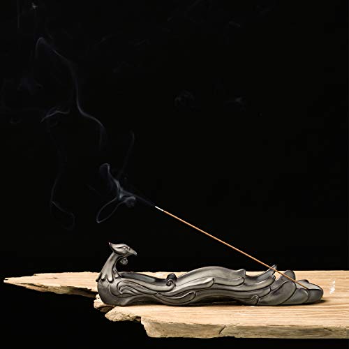 Zayton Incense Stick Holder Incense Burner Phoenix Like Ceramic Decorative Incense Ash Catcher for Home Ornament Meditation Bedroom