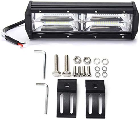 7-inch 216W 21600LM 8D Optic Lens LED Work Light Bar Flood Light Driving Lamp