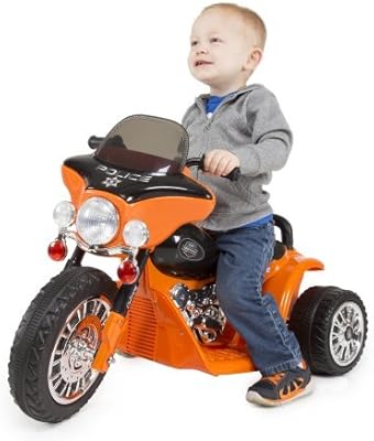 moto de policia a bateria para niños