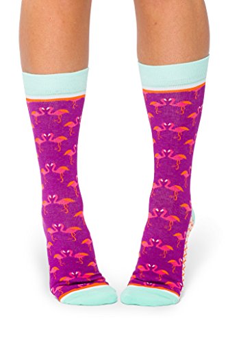 Woven Pear, Women Flirty Flamingo Socks, One Size