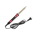 MoxyTools Best Soldering Iron Kit - 5 tips - solder iron stand - antimagnetic tweezers - 110 Watt - 60 Volt - High Quality Grip with Stable Heat Output