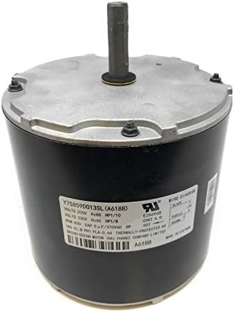 A6188, TRANE Condenser Fan Motor D157746P01, 1/8HP, 850RPM - -