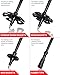 TAC9ER Lightweight Carbon Fiber Folding Trekking Poles - Adjustable Collapsible Walking Sticks with Quick Flip Lock for Hiking, Snowshoeing, Skiing, Camping, Backpacking