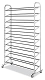 Whitmor 50-Pair Shoe Tower, Chrome with Wheels (Kitchen)