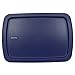 Pyrex C-233-PC Easy Grab Blue Rectangle Plastic Lid for 9