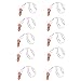MeetUs 10pcs Bachelorette Party Whistles with Pink Ribbon White Feather Pecker Whistles For Games Favor Wedding Party Suplies Bachelor Party