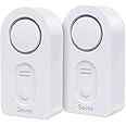Govee Water Leak Detectors 2 Pack, 100dB Adjustable Audio Alarm Sensor, Sensitive Leak and Drip Alert, for Kitchen Bathroom B