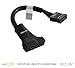 CNCT 19-Pin USB3.0 to USB2.0 Adapter Header Cable - Suitable for use with USB 2.0 Based Mother Boards from Intel - ASUS - Gigabyte - MSI (1 PC)