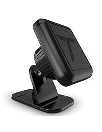 Trianium - Soporte magnético para teléfono móvil para iPhone Xs Max XR X 8 7 6s 6 Plus, Galaxy S10 S10+ S10e S9 S8 Edge Note 9, LG G7 ThinQ, Pixel 3 XL [soporte para salpicadero con adhesivo 3M, base flexible y placa de metal]