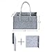 Baby Diaper Caddy Organizer by Brolex: Large Capacity Nursery Organizer for Boys Girls– Unisex Portable Travel Organizing Basket with Lightweight, Sturdy & Versatile Design,Grey