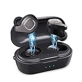 VORCSBINE Wireless Earbuds Bluetooth Headphones IPX6 Waterproof 18H Playtime , True Wireless Earbuds Bluetooth 5.0, Auto Pairing Bluetooth Earphones with Mic and Charging Case-Black