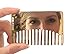 Personalized Go-Comb + Mirror - Custom Brass Hair Comb - Fit For Your Wallet