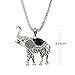 Miraculous Garden Womens Vintage Silver Ethnic Tribal Elephant Boho Pendant Necklace Drop Earrings Link Bracelet Jewelry Sets (Black)