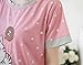 MyFav Young Girls Pajama Cute Cat Pattern Nighty Comfy Shorts Cotton Sleepwear