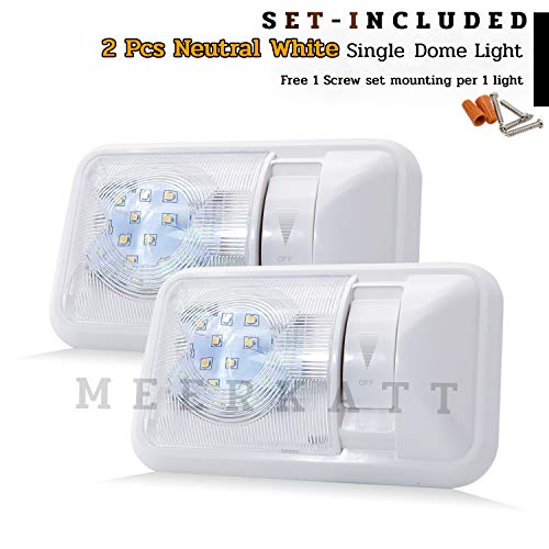 image for (Pack of 2) Meerkatt 8.3 Inch Neutral White 24 Diodes Interior Ceiling