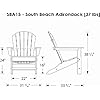 POLYWOOD-SBA15BL-South-Beach-Adirondack-Chair-Black POLYWOOD SBA15BL South Beach Adirondack Chair, Black
