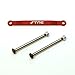 HRP STRC Aluminum Front Hinge-Pin Brace Kit with Lock Nut, Red, STRT2532XR