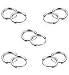 Thunaraz 5 Pairs Stainless Steel Endless Hoop Earrings Cartilage Piercing Silver Tone Sleeper Earrings 10mm