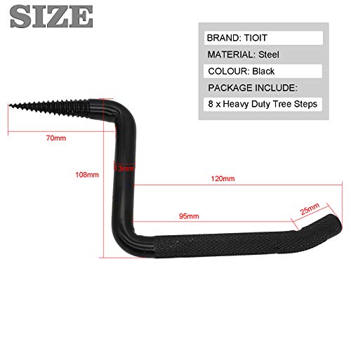 LEIMO KPARTS 4 inch Screwin Tree Steps for Hunting, Can Hold up to 705