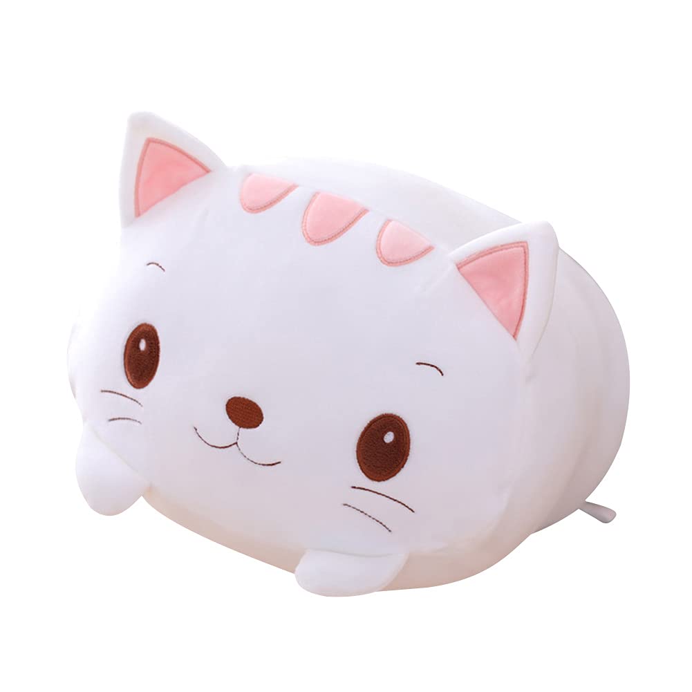 LICHENGTAI Animal Plush Stuffed Pillow, Cute Cat Doll Cushion, Cartoon Plush Pillow Huggable Soft Chubby Cushion Toys Cuddly Pillow Lifelike Animal Toy for Kids Adults, 20cm