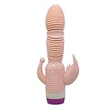 Sunbona 30 Frequency Female Massager Vibrate Sex Toy From Inside and Outside Stimulations (Pink)