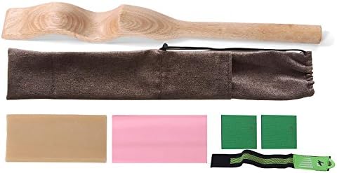 Foot Stretcher for Gymnastics and Ballet, Wooden Ballet Foot Stretcher Massage Shape Roller Foot Massager Trigger Point Therapy Arch Foot Stretcher for dancers Adult and Kids,colour:pink,6 pcs Set