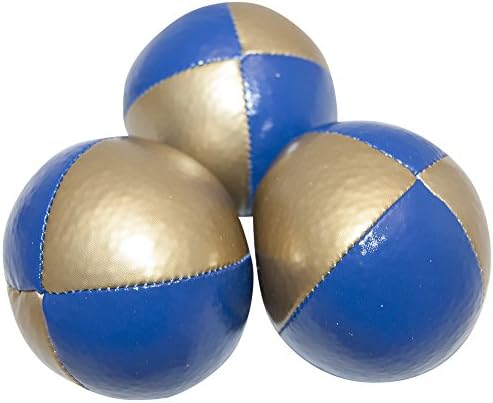 Juggling Balls Set of 3 Professional Style (gold/blue)