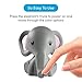 myBaby Kids Night Light, Elephant | Portable & Bedside Nightlight | 5 Color Changing LEDs & Auto Timer, Comfort Creatures