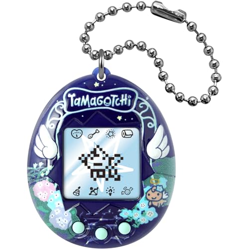 Bandai – Tamagotchi Original – Angel Night Garden – Animal interactif écran LCD en Français, Mini-Jeux – Idée Cadeau Jeu Animal virtuel – Tamagotchi Jardin de Nuit – Jouet Enfant 8 Ans et + – 46171