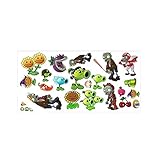 Fangeplus(TM DIY Removable Plants vs . Zombies Sunflower Snow Pea Cherry Bombs Art Mural Vinyl Waterproof Wall Stickers Kids Room Decor Nursery Decal Sticker Wallpaper 23.6''X11.8''