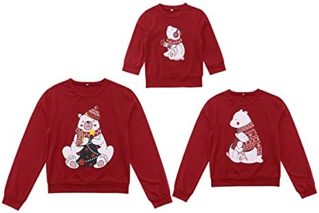 Men's Xmas Pullover Sweatshirt for Mum Daddy Men Boys Girls Family Matching Outfits
