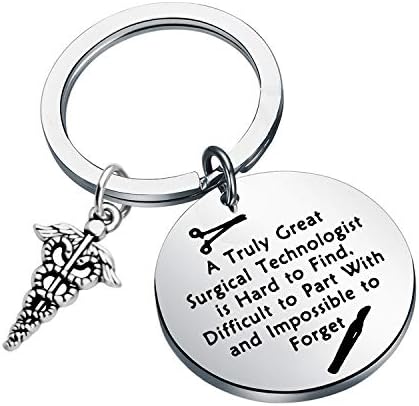 LQRISurgical Technologist Gift Surgical Tech Gift A True Great Surgical Technologist is Hard to Find Keychain