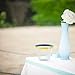 HAMPAN 100 Gold Plastic Cups 9 Oz Gold Rimmed Tumblers Clear Plastic Cups Disposable Cups For Wedding Party