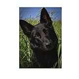 Hokkien Black German Shepherd Dog Garden Flag