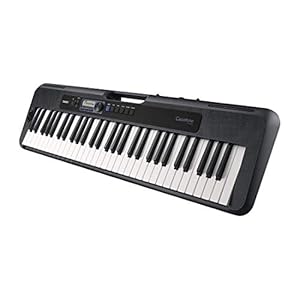 Casio CT-S300 Casiotone 61-Key Touch Sensitive Portable Keyboard with Piano tones, Black
