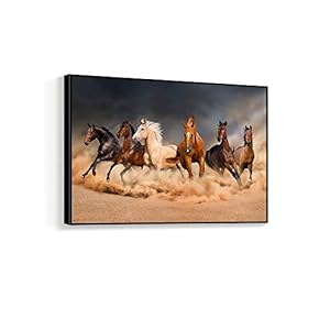 Thunder and Dust - Framed Canvas