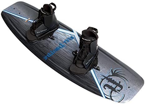 Full Throttle Aqua Extreme Wakeboard Kit (Black/Blue, 55.1 x 21.6-Inch/ 140cm x 42cm) by Absolute Outdoor