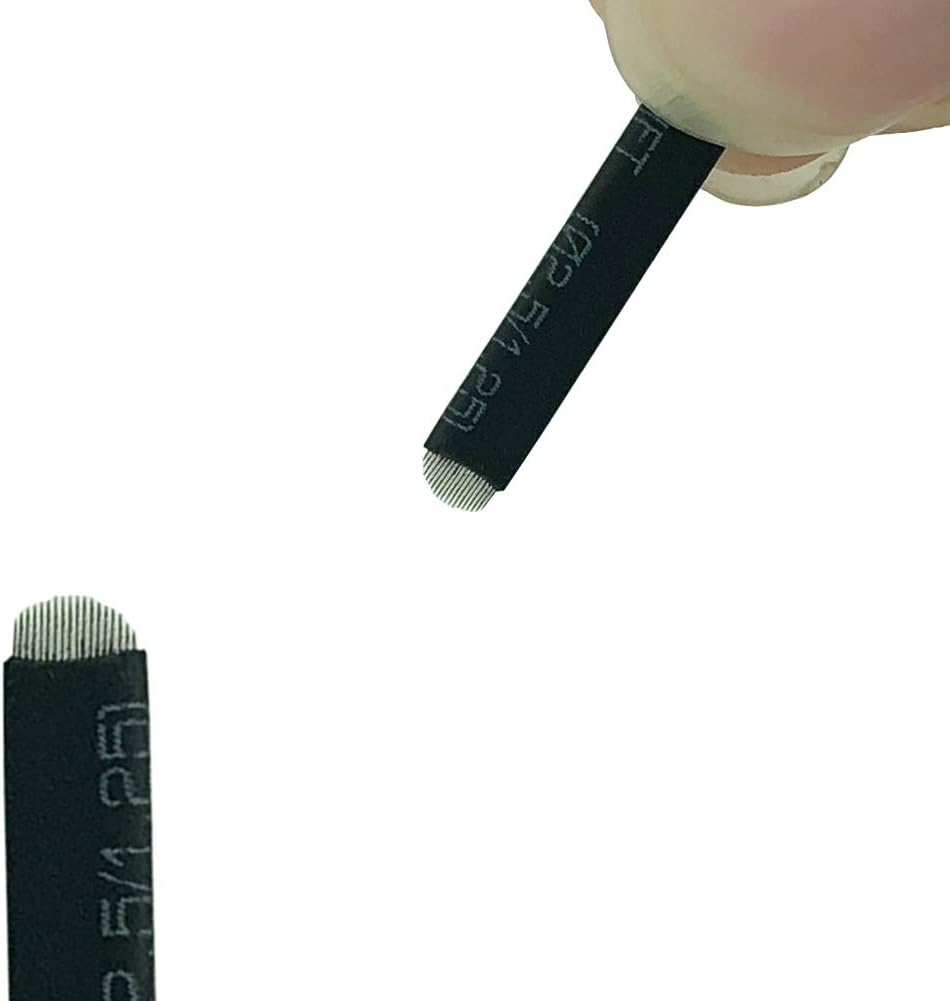 Yoomay 100pcs 18 U 0.18MM Needles Blade For Permanent Eeybrow Tattoo Needle Manual Beauty Makeup Microblading Blades For Eyebrow Supplies